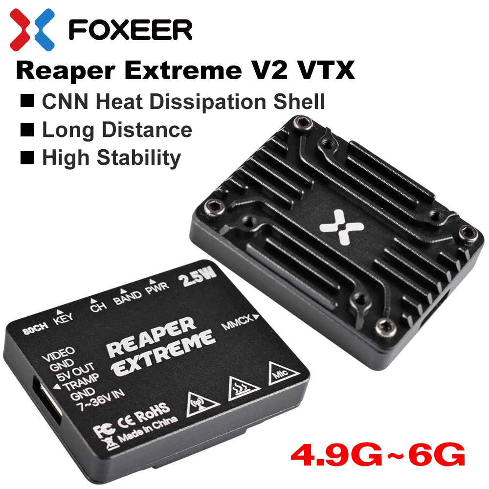 Foxeer 5.8G Reaper Extreme V2  – обзор и цена Foxeer Reaper Extreme 2.5W Vtx